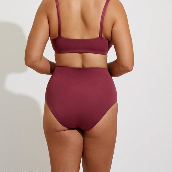 NEW WITH TAGS - LEFT ON FRIDAY High Tide Swim Bottoms L in Desert plum - Picture 2 of 4